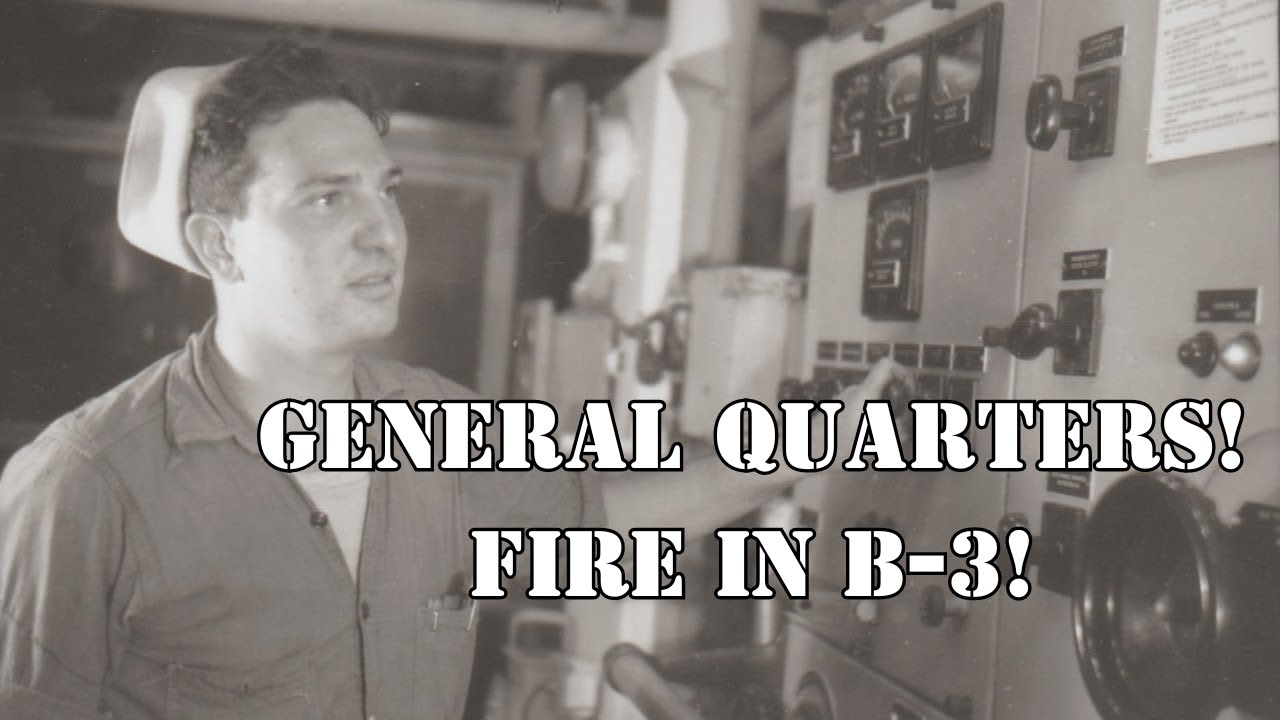USS SLATER's Wartime Damage: Fire in the Engine Room