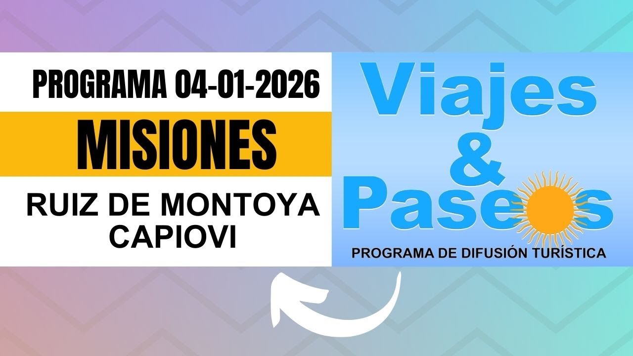 #ViajesyPaseos - Misiones: RUIZ DE MONTOYA - CAPIOVÍ  - 04/01/2026