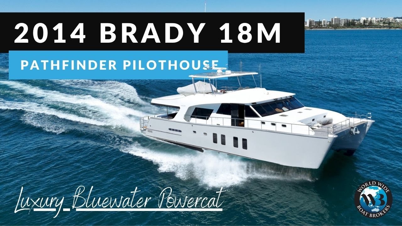 Приезжайте на экскурсию на этом РОСКОШНОМ моторном катамаране Brady 57 Pathfinder Pilothouse 2014...