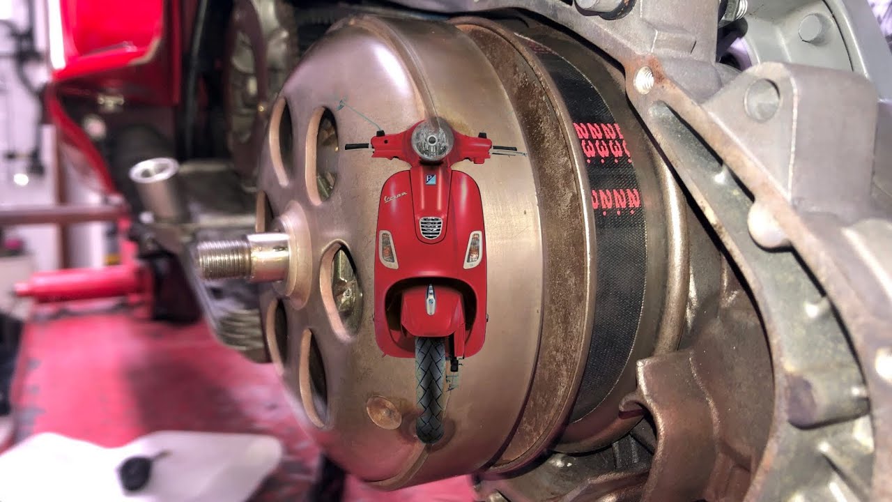 Cambiar CORREA | Limpieza TRANSMISIÓN | VESPA LX 125 ie