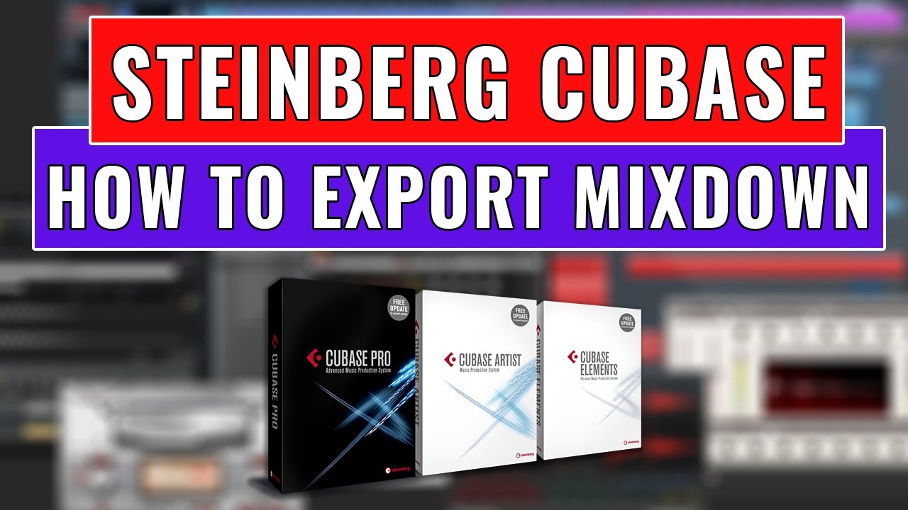 Steinberg #Cubase: How to Export Audio Mixdown in Steinberg Cubase - OBEDIA Cubase Training
