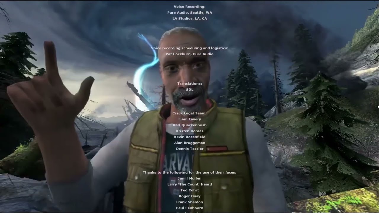 In the virtual end in HL2:EP2 credits (Mod Download)