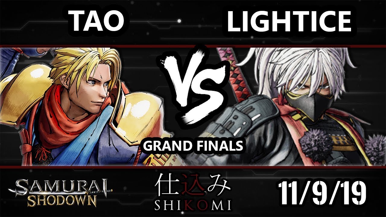 Shikomi SamSho - Tao (Galford) Vs. Lightice (Yashamari) Samurai Shodown Grand Finals