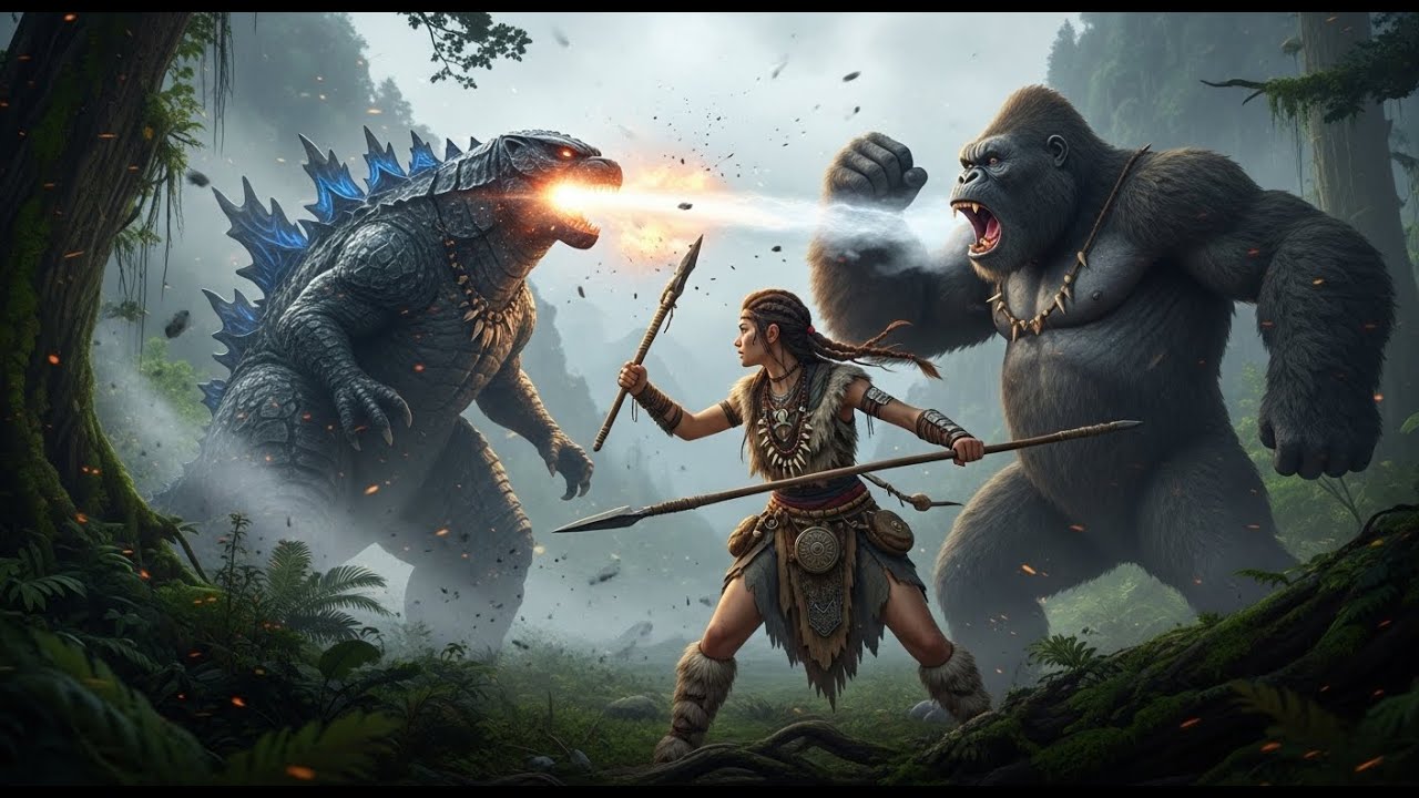 Life 4.8 Million Years Ago | King Kong vs Beauty Confront Godzilla - King Kong Movie