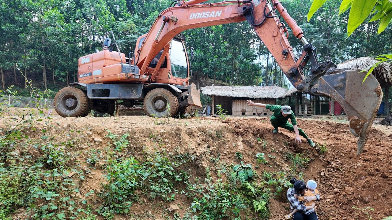 Digging mountains to make roads, building farms in the valley.