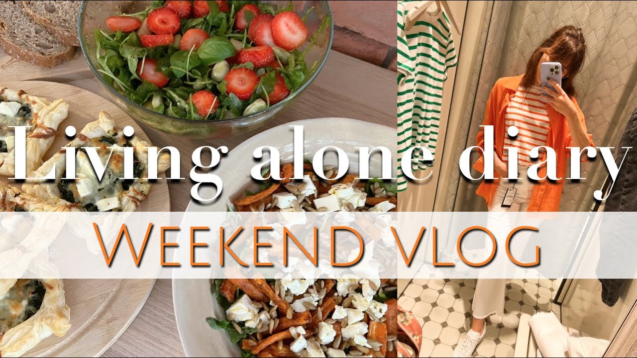 Влог выходного дня | На ужин |🥂 Идеи для праздничных закусок 🥗| Шопинг - Living alone diary - Европа