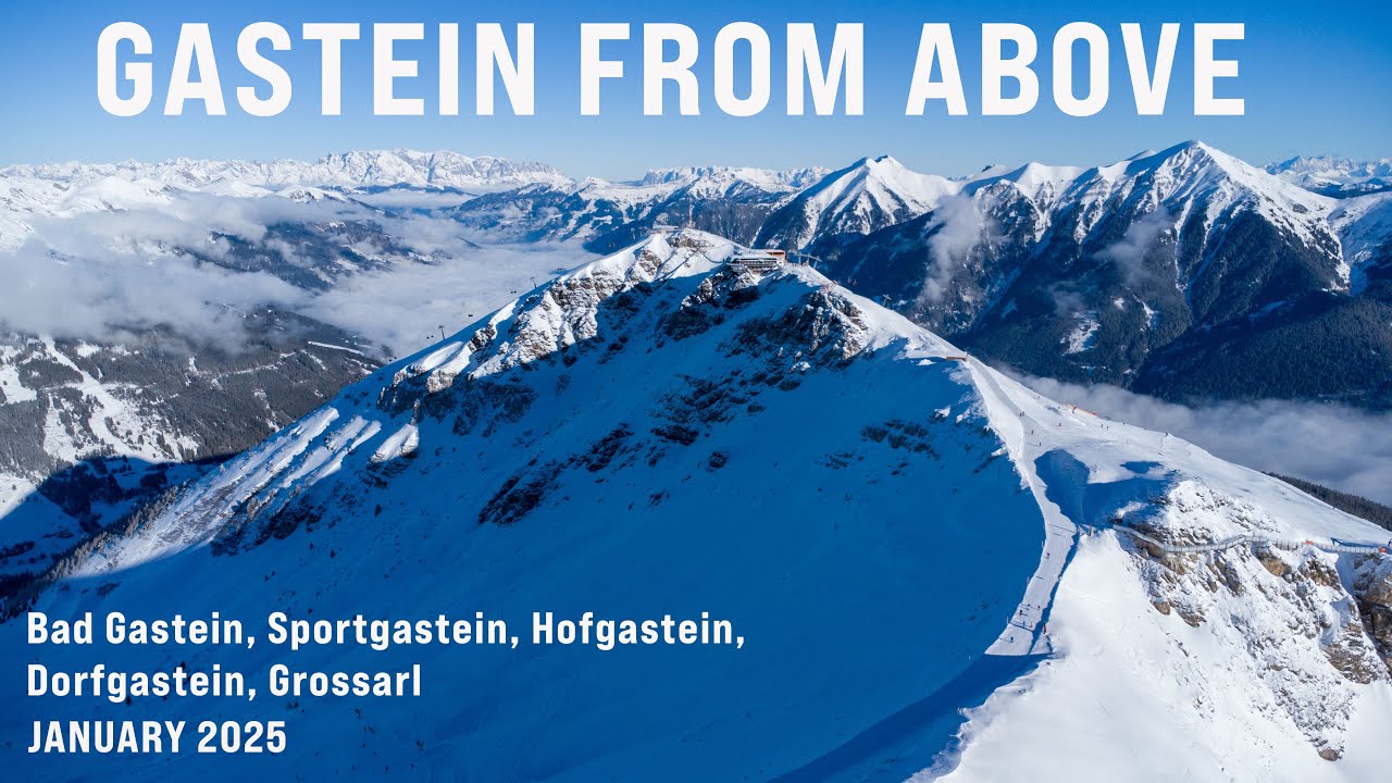 Flying over Gasteinertal - Bad Gastein, Sportgastein, Hofgastein, Dorfgastein