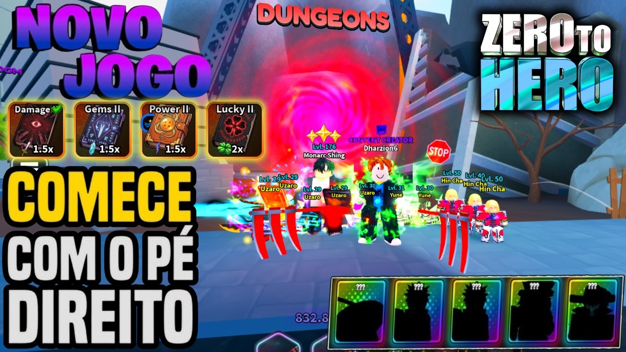 ZEREI MELHOR NOVO SIMULATOR ANIME ZERO TO HERO TRUQUES E DICAS | NOOB AO PRO🚨 #roblox #ugphone