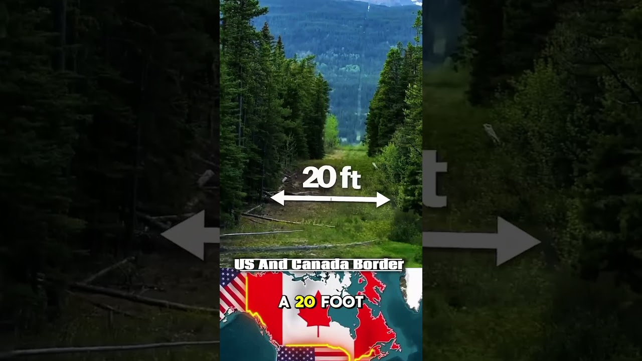 Why the U.S.&ndash;Canada Border Is a 20-Foot-Wide Forest Line 🌲