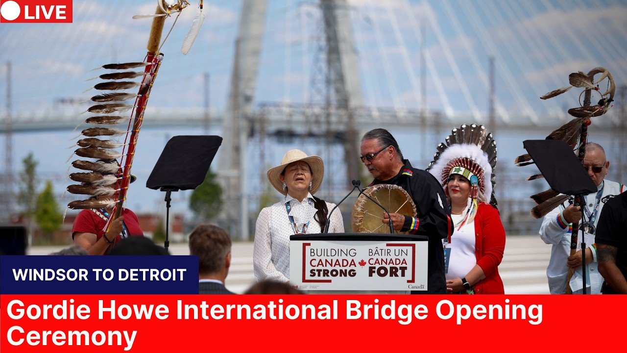 🔴LIVE | Canada Celebrates Opening of Gordie Howe Bridge | AC112