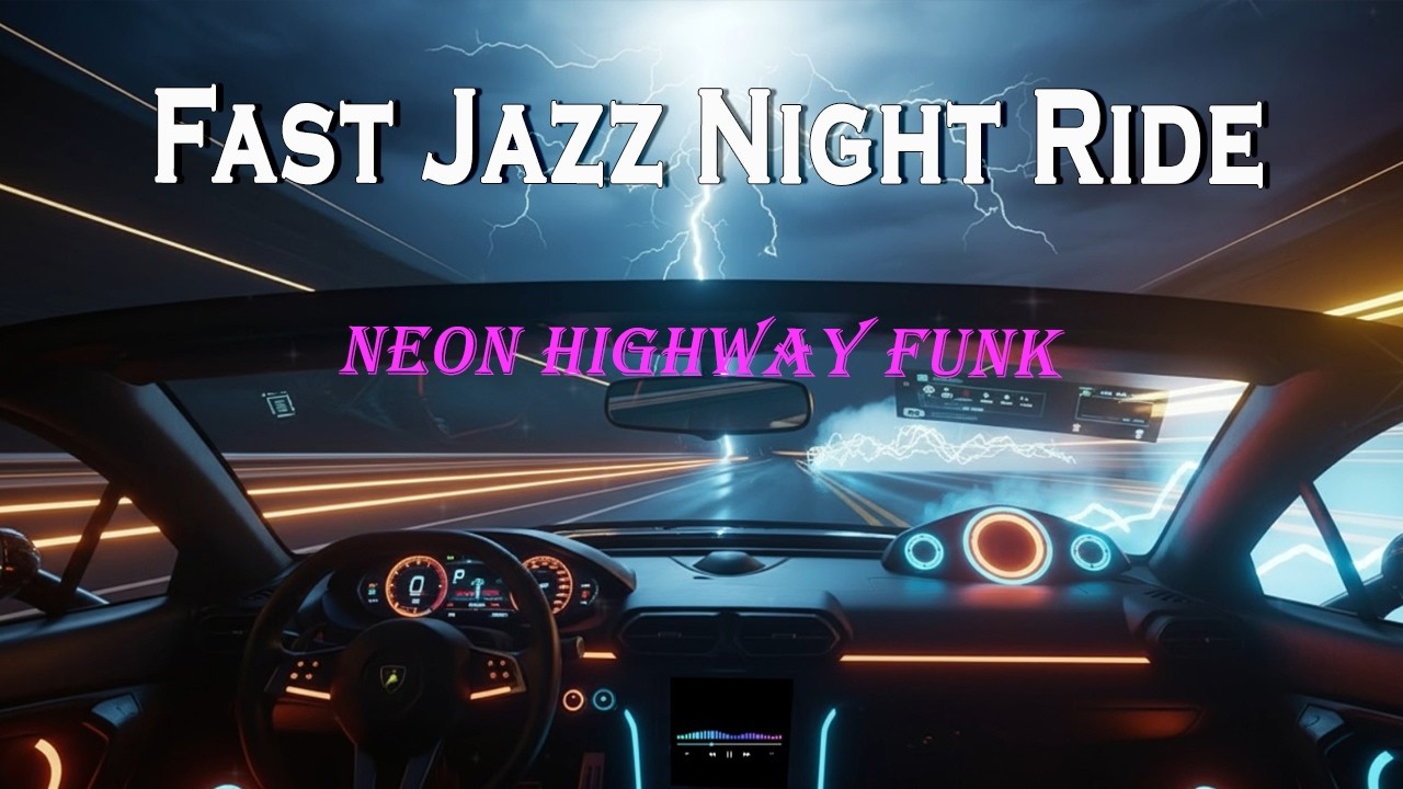 Neon Highway Funk ⚡ Fast Jazz Night Ride