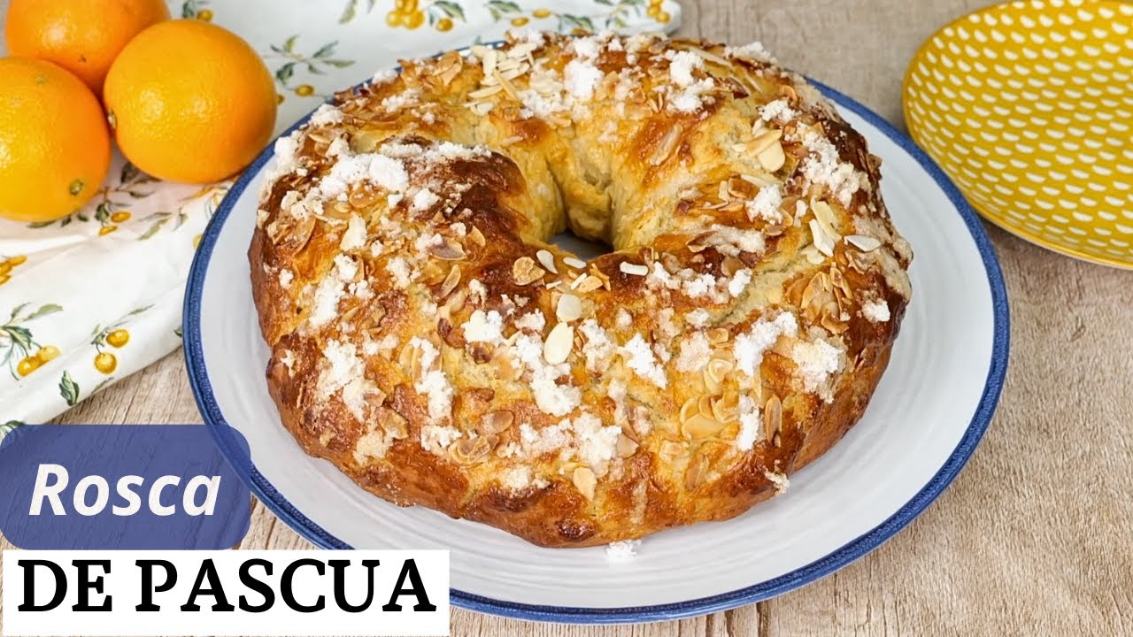 ROSCA de Pascua fácil SIN MASA MADRE con harina NORMAL. La receta de la abuela Gallega