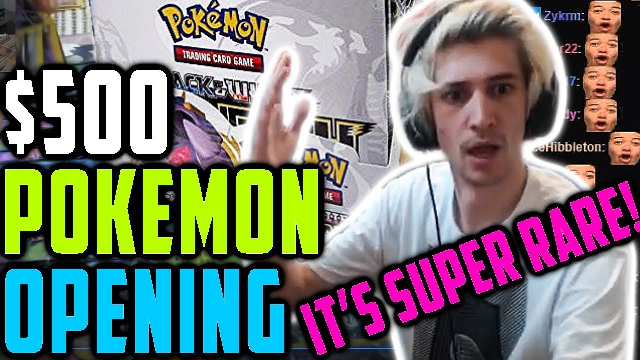 $500 POKEMON BOOSTER BOX OPENING! | xQc Opens 36 Black & White Legendary Treasures Packs | xQcOW