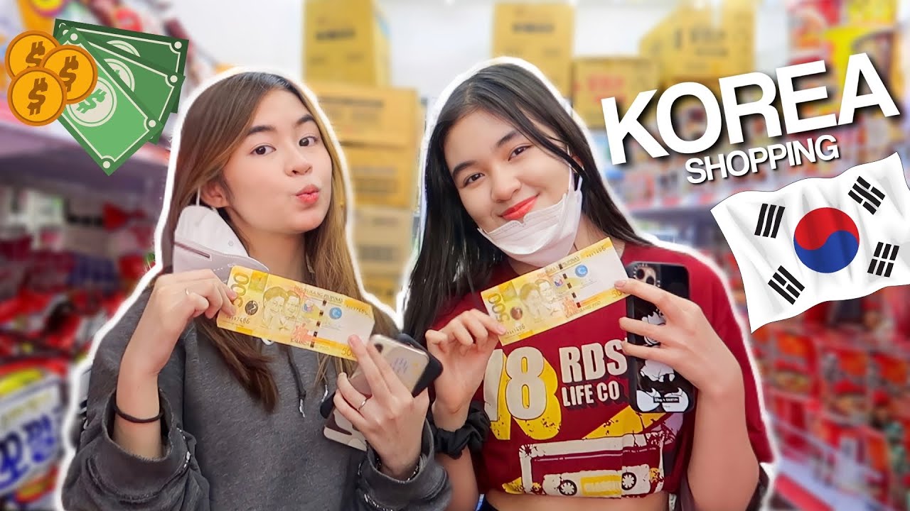 P1000 KOREAN GROCERY CHALLENGE (+ Haul) | Princess And Nicole