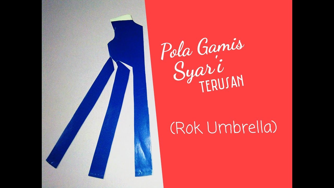 ❤️Pola Gamis Syar'i model LANGSUNG (TERUSAN)