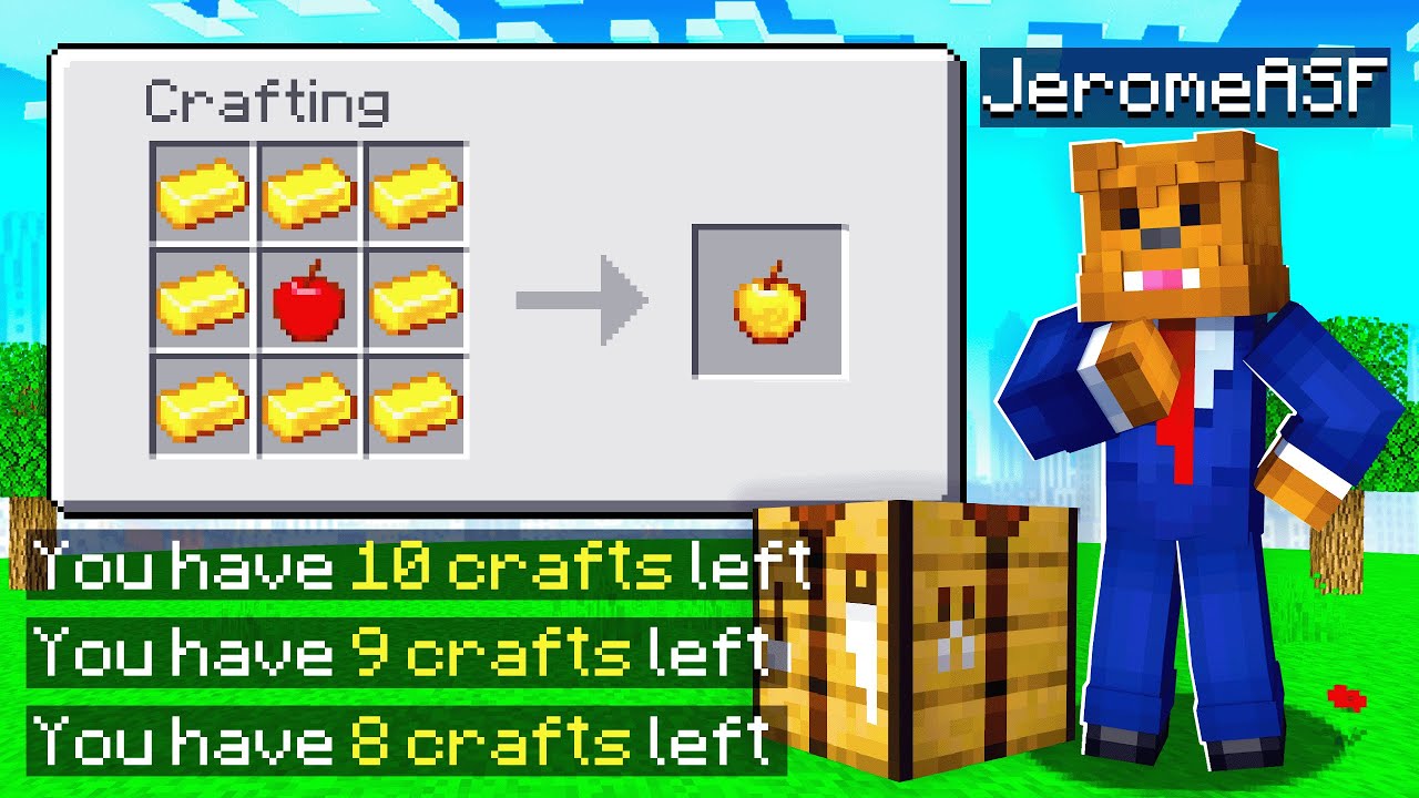 Beating Minecraft With Limited Crafting On Streamer Difficulty