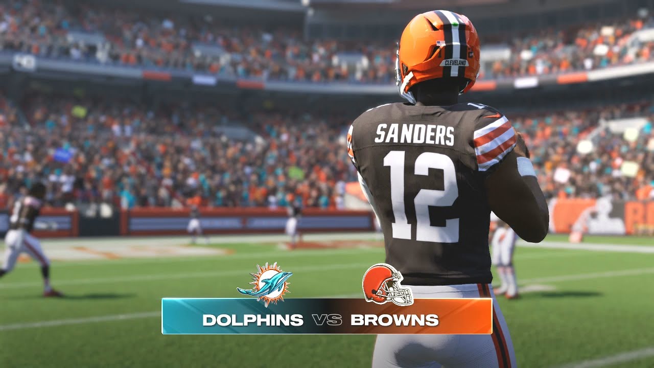 Madden NFL 25 - Miami Dolphins Vs Cleveland Browns PS5 Simulation Week 7 (Madden 26 Rosters)