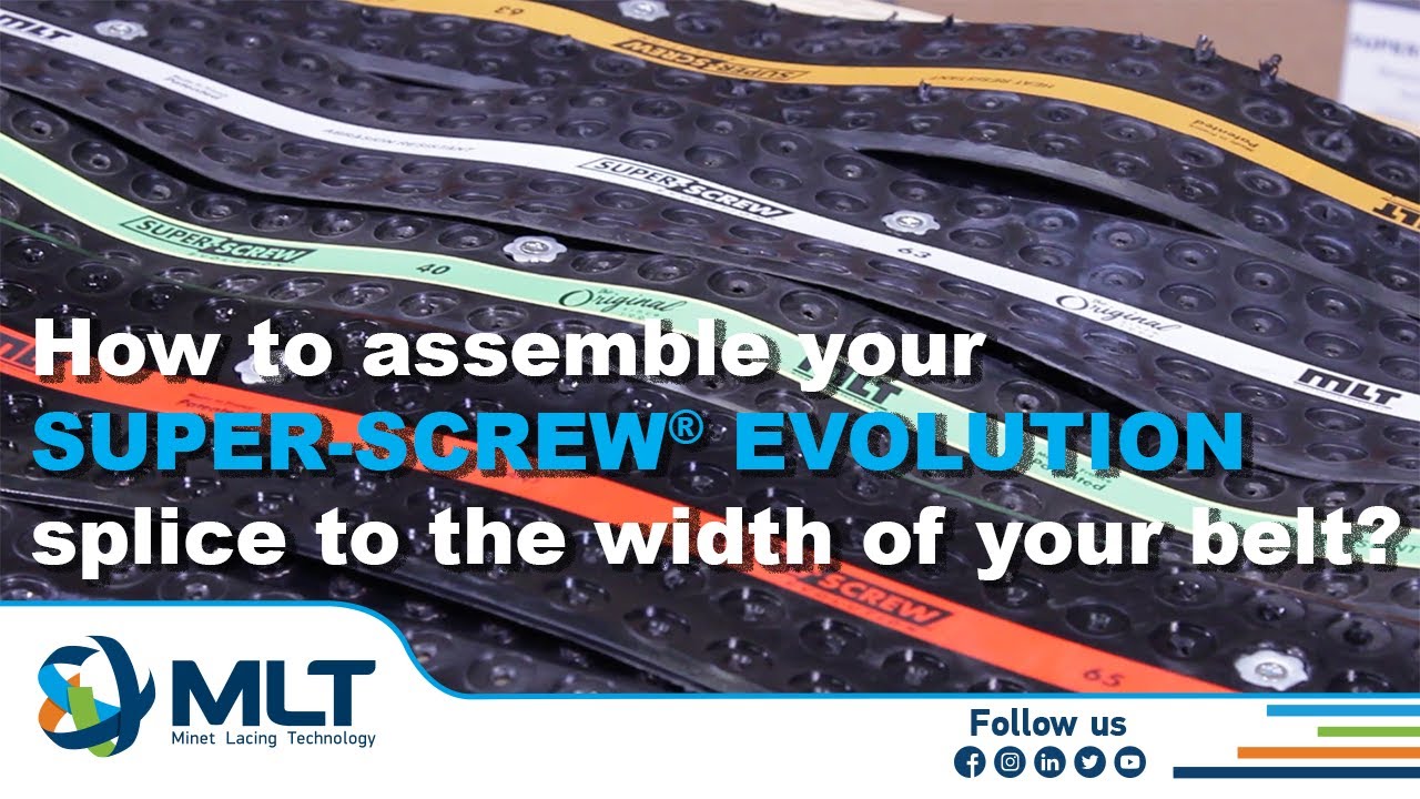 [TUTO] How to assemble your SUPER-SCREW® EVOLUTION splice to the width of your belt?