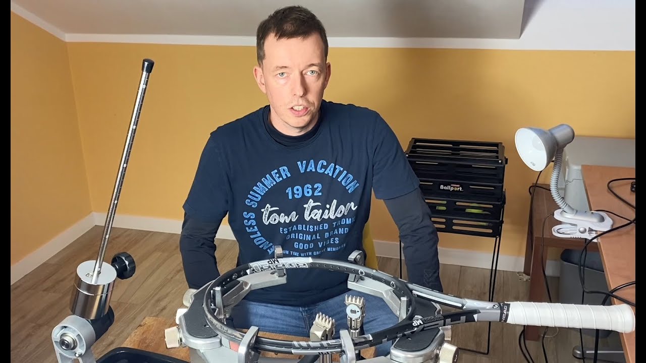 Naciąganie rakiety tenisowej krok po kroku // Stringing a tennis racquet step by step