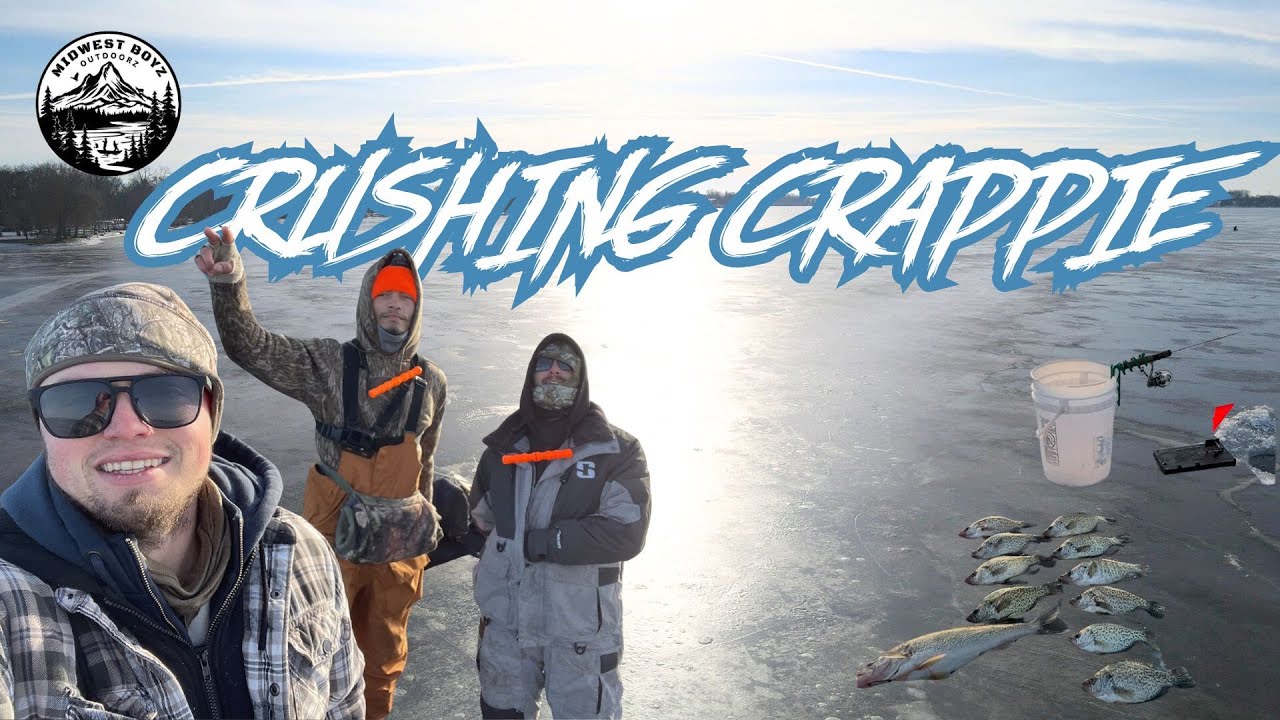 Crushing BIG Crappie - Wisconsin Ice Fishing