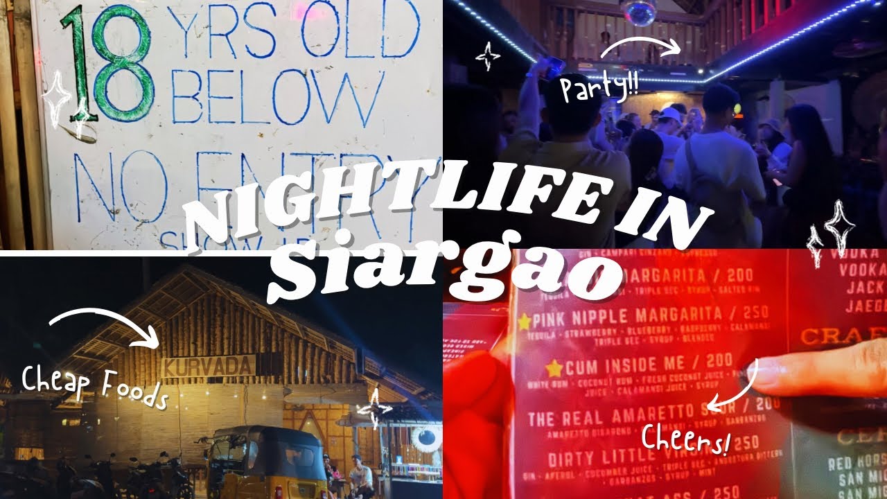 NIGHT LIFE IN SIARGAO | Where to eat cheap foods and party hubs in Siargao? | Ep. 05