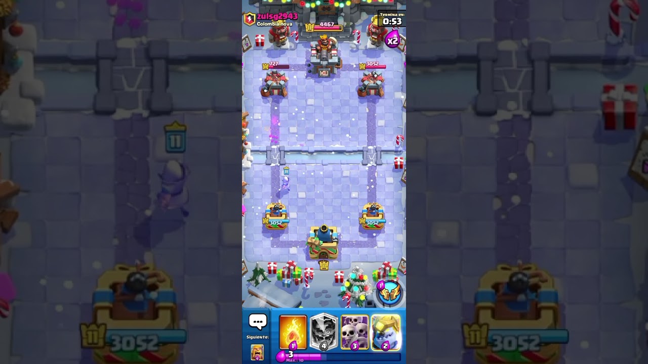 Modo tormenta de nieve❄️⚔️ #clashroyale 