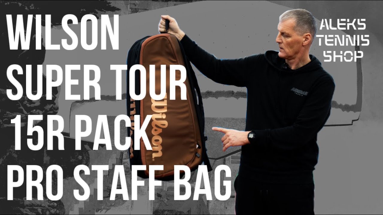 Теннисная сумка Wilson Super Tour 15R Pack Pro Staff Bag. Идеальна для спортсменов-путешественников