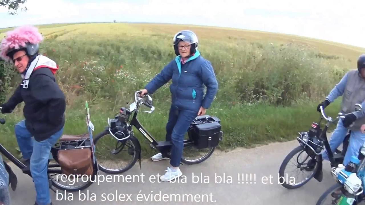 Sortie Solex du 19 juin 2016 d&eacute;part de Cour&ccedil;on (17) avec le R&eacute;loSolex Club