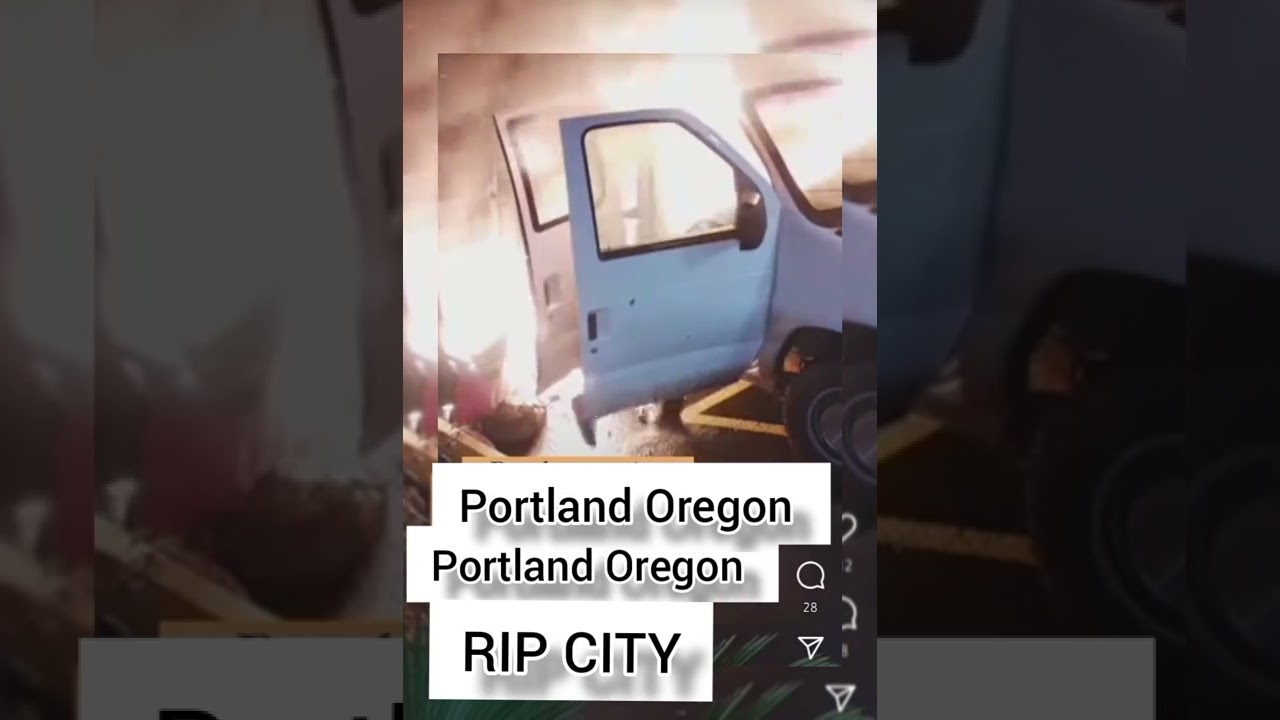 PORTLAND OREGON ROBBERY FAIL 2022 |STOLEN ATM SETS PORTLAND CHURCH AND VAN ON FIRE #portland #oregon