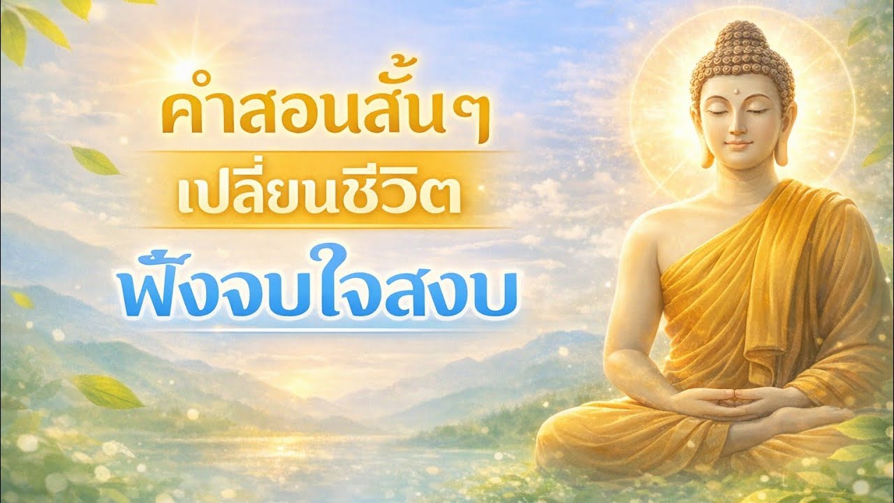 “คำสอนสั้นๆ ที่เปลี่ยนชีวิต ใจสงบ ทุกข์คลายทันที”#ธรรมะ #ธรรมะสอนใจ #ธรรมะก่อนนอน 