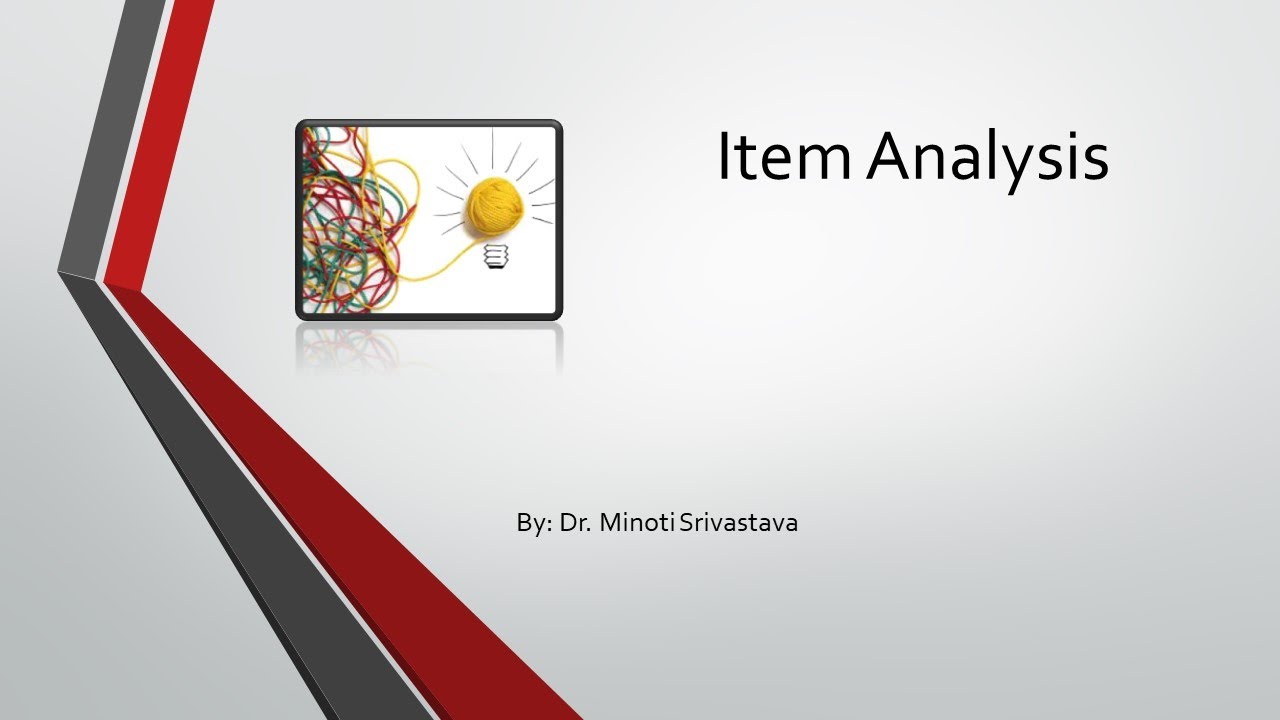 Item Analysis
