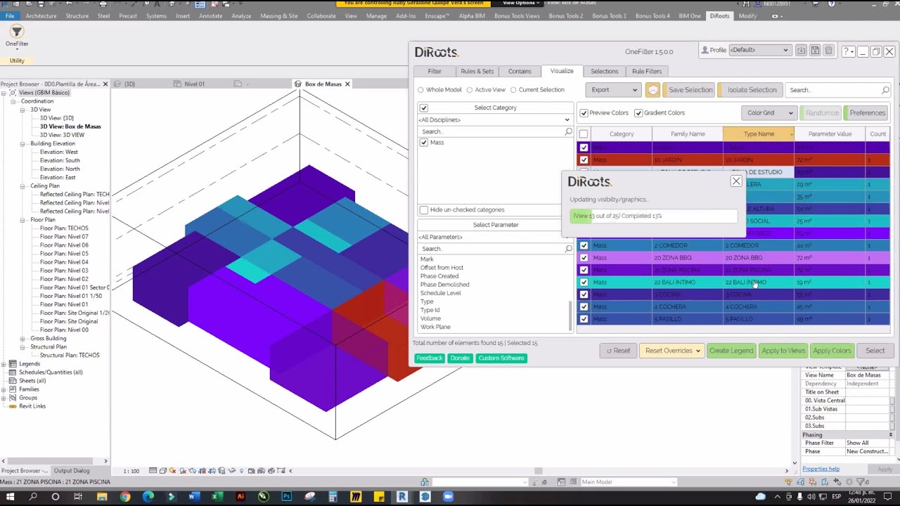 Diseño Parametrico Revit + Masas + Boonus Tools @DiRootsNews
