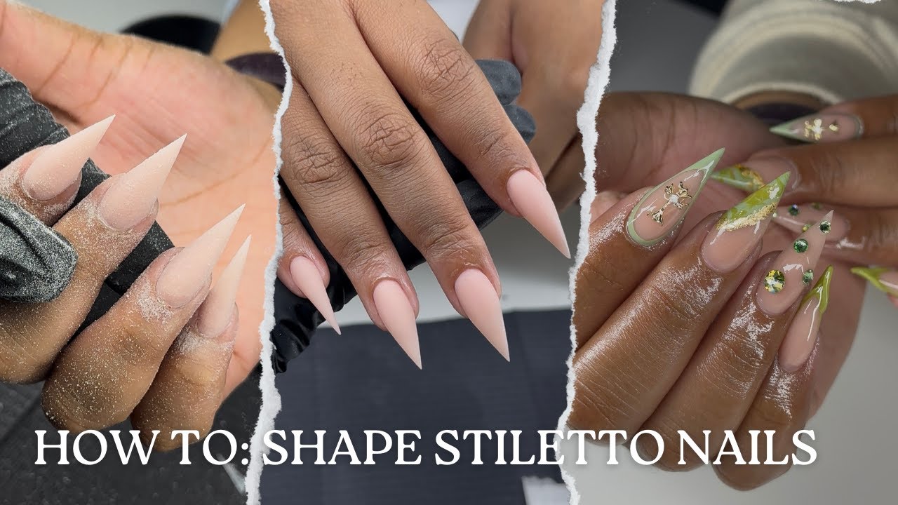 How to Shape Perfect Stiletto Nails | Nail Tech Tips & Tricks!