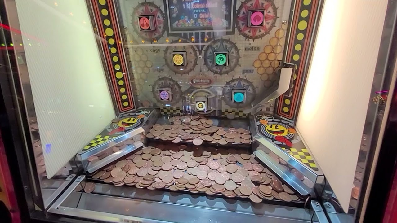 Pacman 2p pusher at rhyl arcade - 30 extra coins! with@unbeatable.edits1-v5idoing rapid fire.