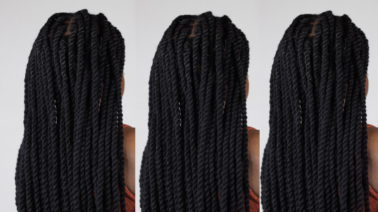🔥DIY YARN TWISTS on 4c hair || Hair Tutorial