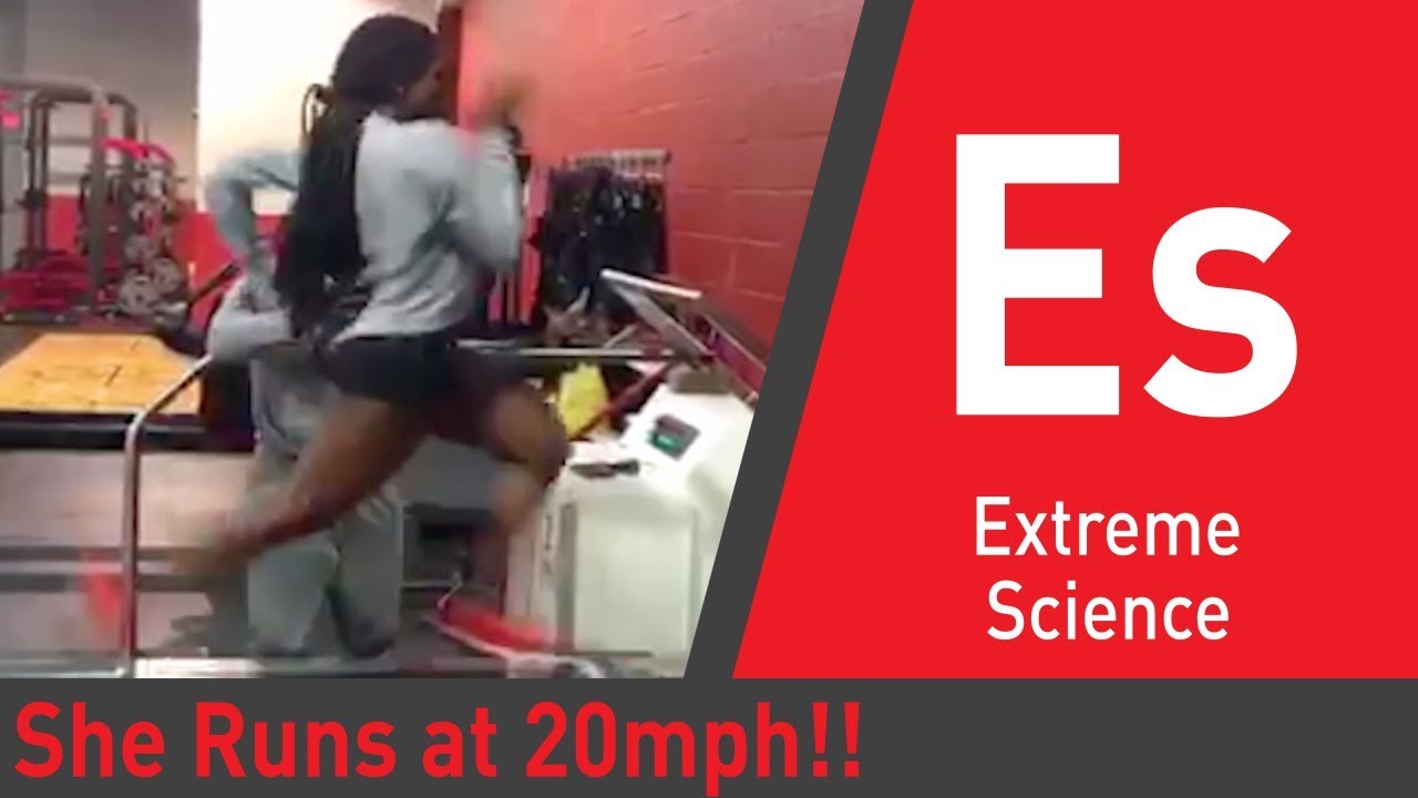 How She Runs 20mph on a Treadmill | You Have Been Warned