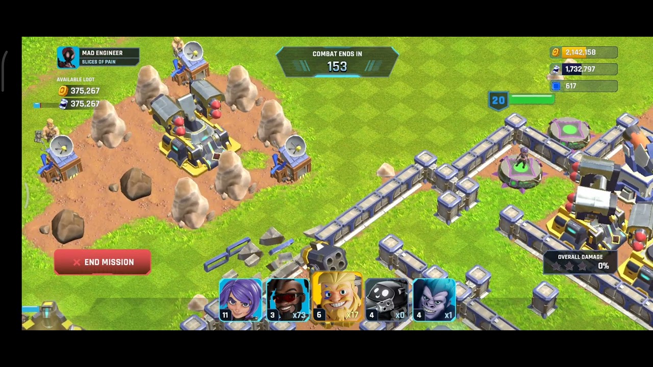Heroes of Mavia - Mission 49 (1 Brute 4 Boom kart 21 Striker 48 Skyfire)