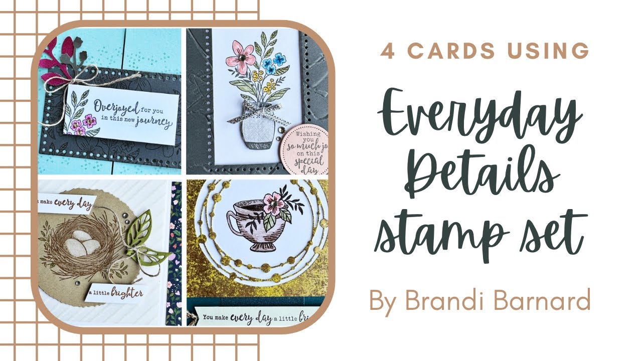 Four beautiful cards - Everyday Details stamp set - Stampin’ Up!