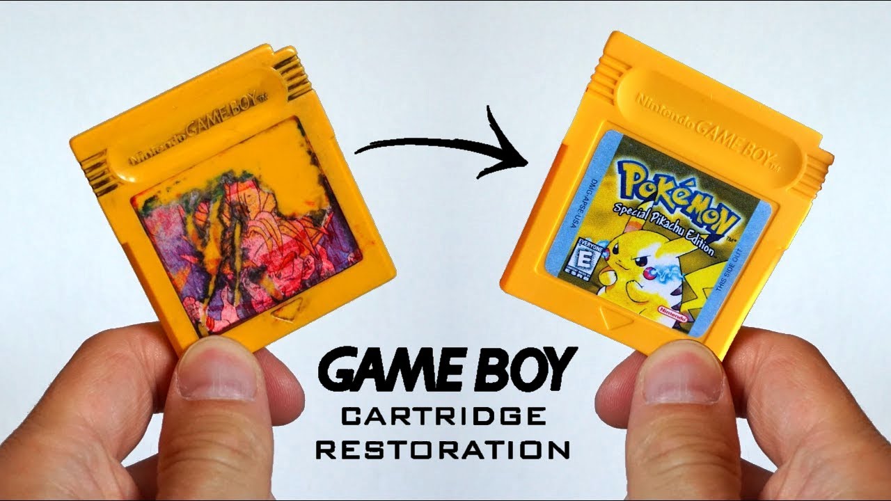 Game Boy Cartridge Restoration | Replace Batterie & Label