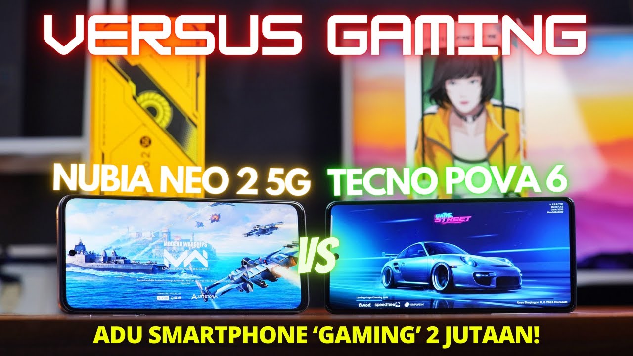 ADU 2 JUTAAN! VERSUS GAMING Nubia Neo 2 5G vs Tecno Pova 6 Indonesia, Siapa Yang Paling POWERFUL?!