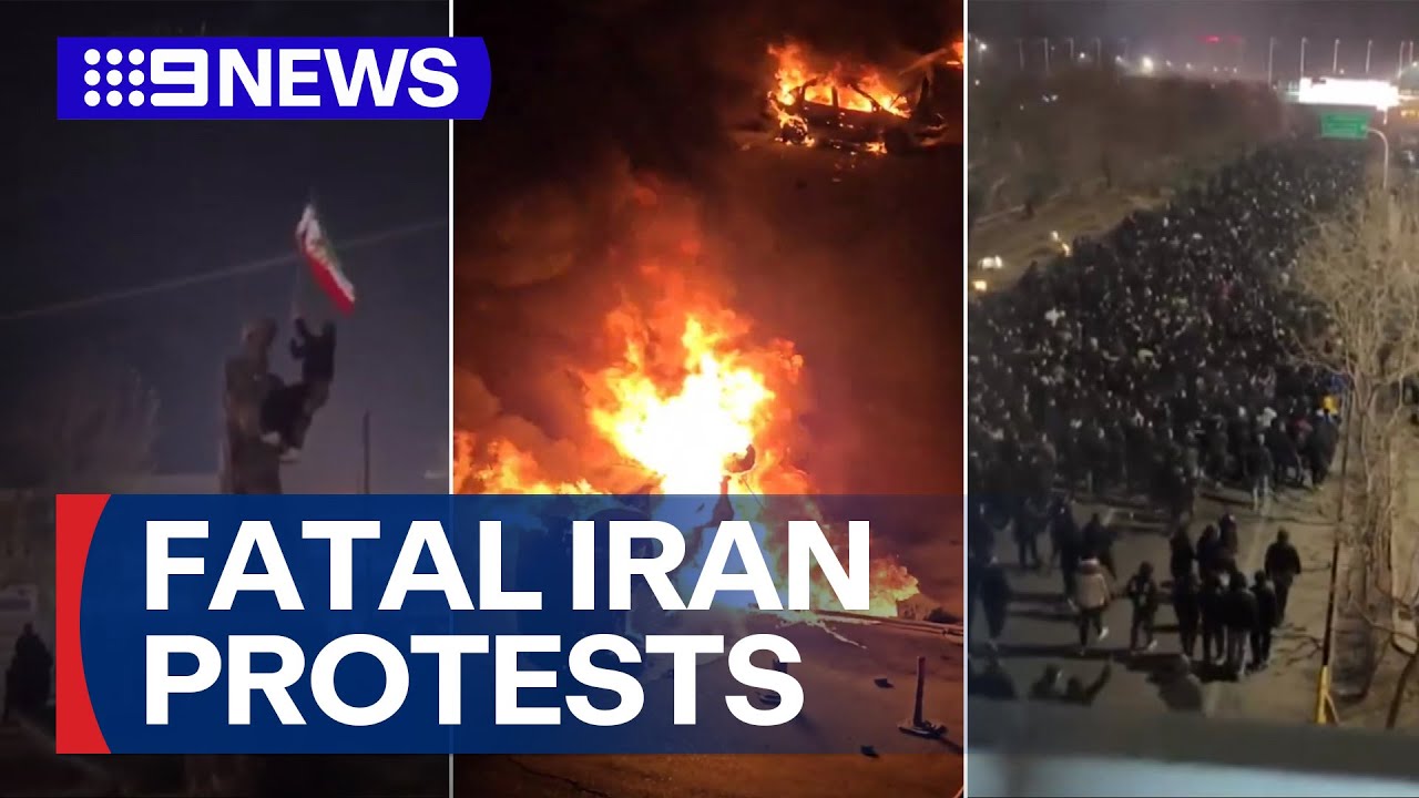 Protest in Iran after collapse of local currency | 9 News Australia