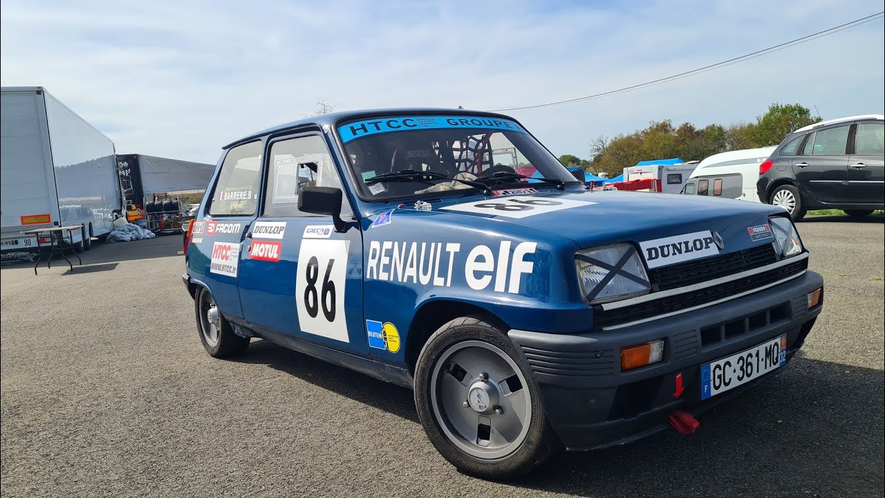 Présentation Renault 5 Alpine Championnat France HTCC Circuit Arnos 2022