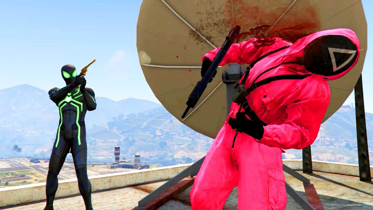 Gta 5 Squidgame vs Spiderman funny Ragdoll Epidose 13
