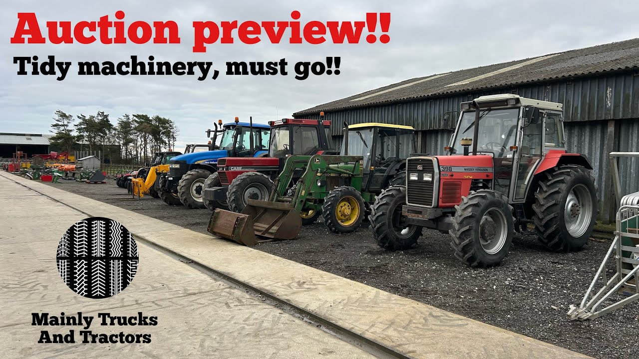 Upcoming farm machinery auction in East Yorkshire…. Preview day walk-round.