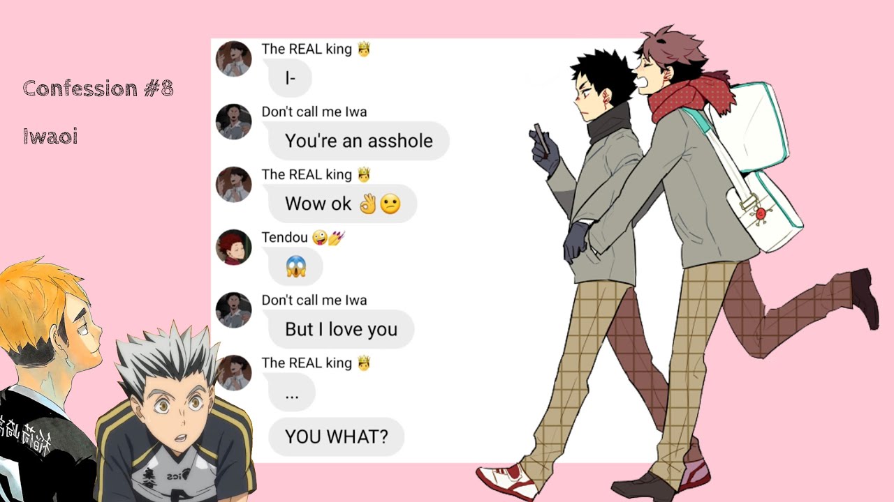Haikyuu || Confessions #8 || Iwaoi || Lyrics prank ~ True love