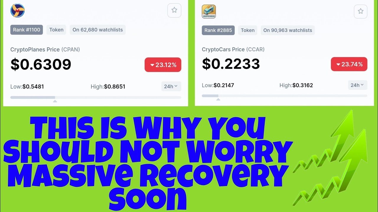 Cryptocars CCAR | Cryptoplanes CPAN  Going Down Massive Recovery Soon
