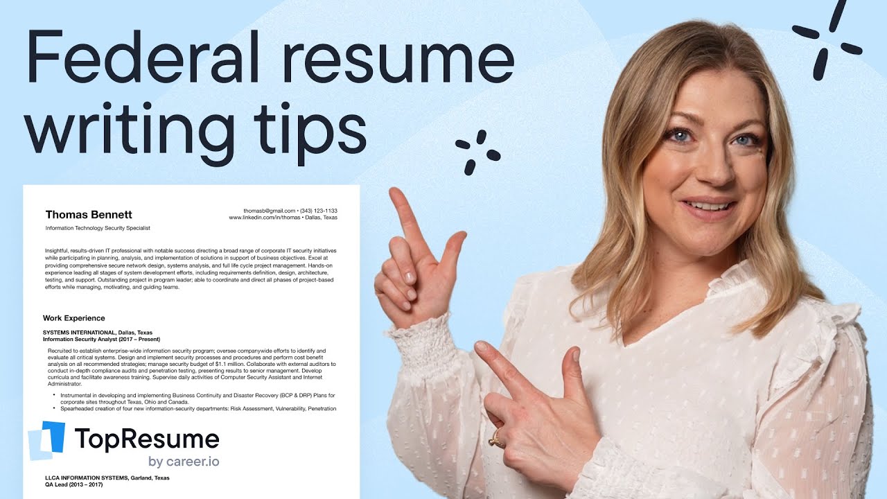 How to write a federal resume that ticks all the boxes