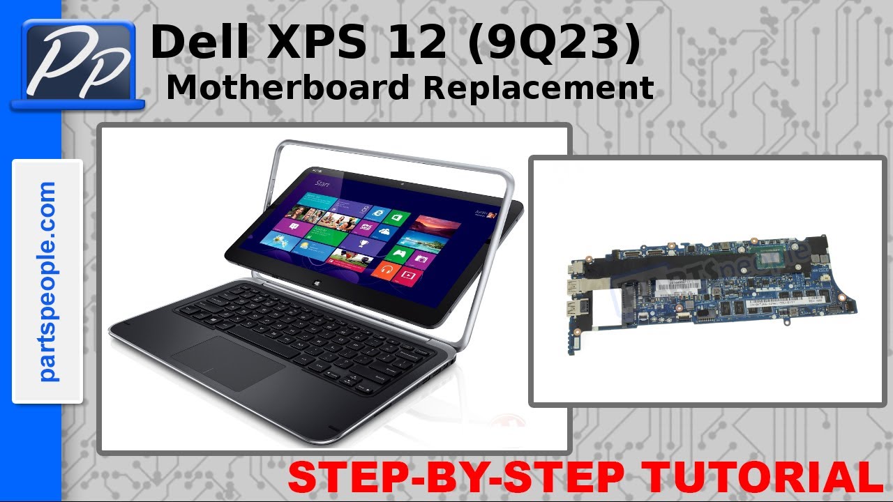 Dell XPS 12 (9Q23) Motherboard Video Tutorial Teardown