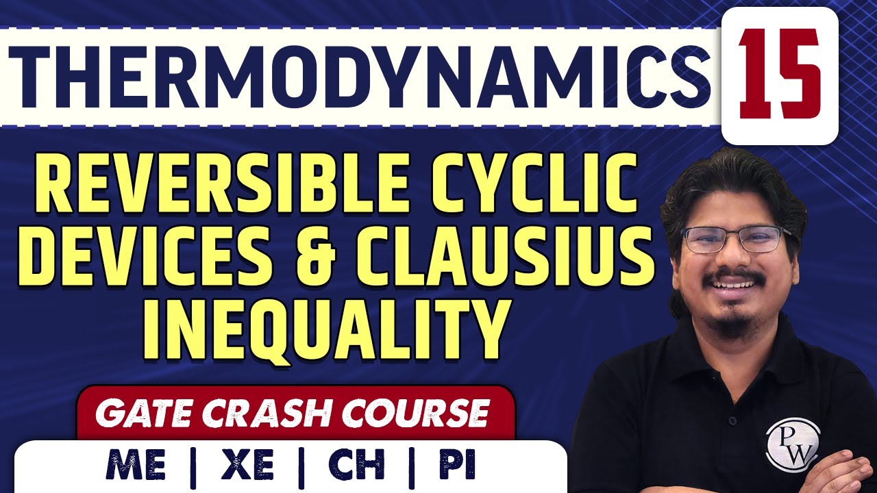Reversible Cyclic Devices & Clausius Inequality l Thermodynamics 15 l GATE Crash Course