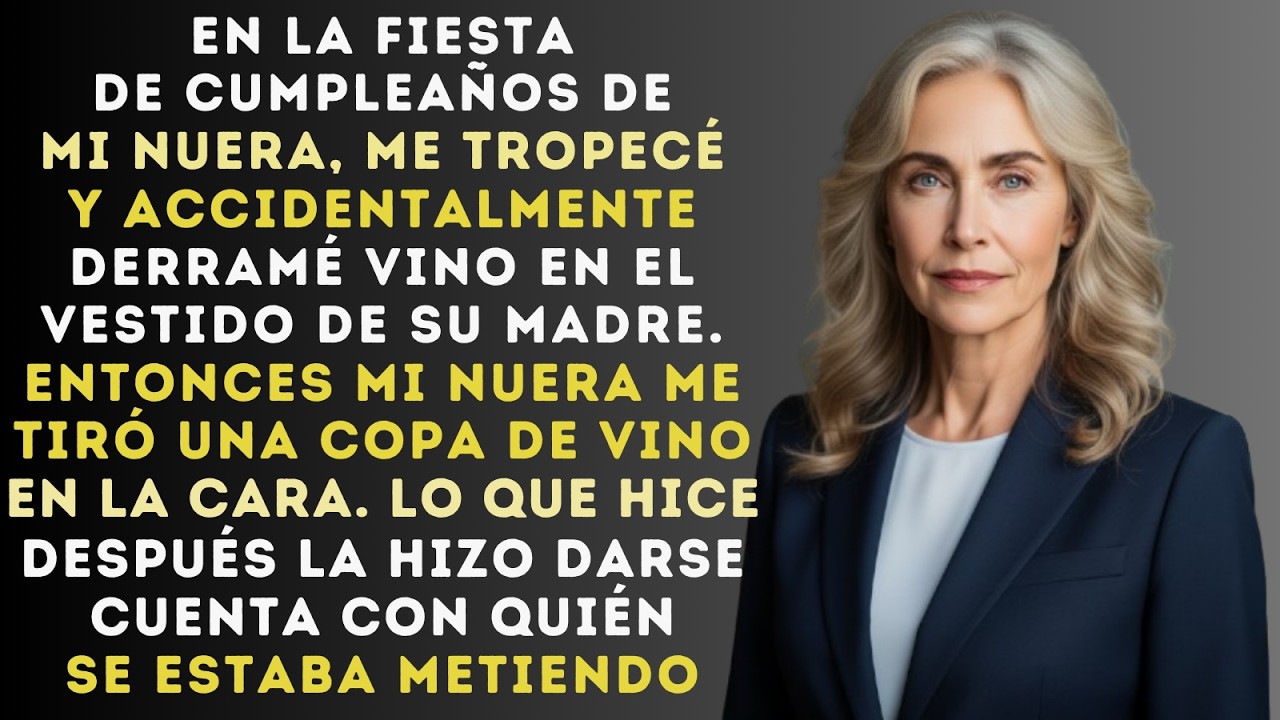 En La Boda, Mi Nuera Me Arrojó Su Vino A La Cara, Así Que Yo